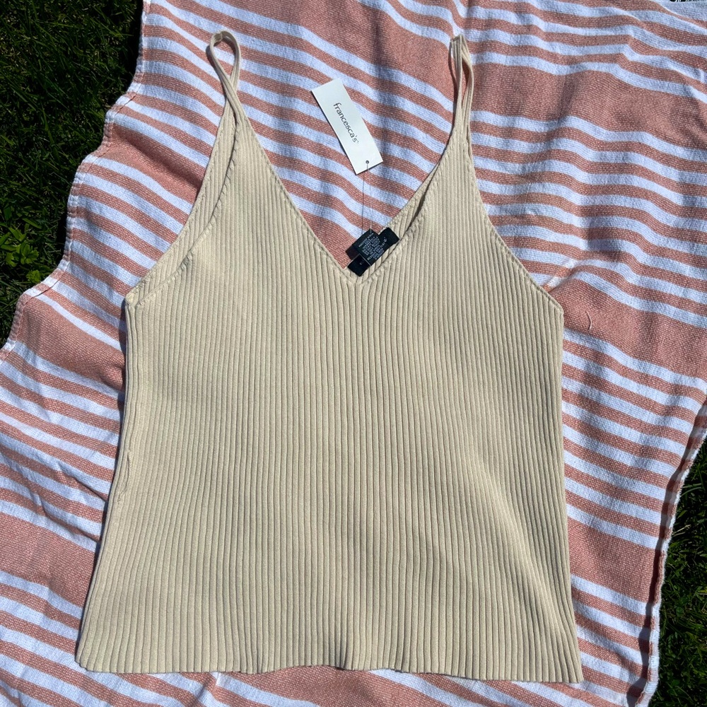 Francesca’s Cream Tank Top